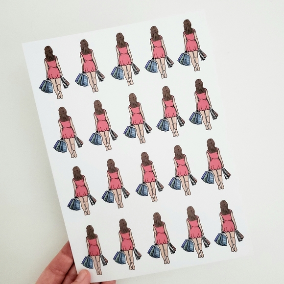 LB039 Shopping Posh Love Stickers [Price Firm] - Picture 4 of 8